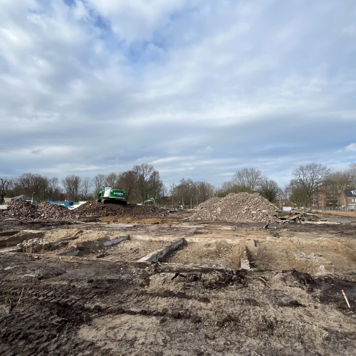 De geelvinck start puinbreken