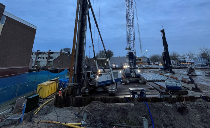 Aanbrengen funderingspalen BLEI