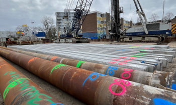 Aanbrengen funderingspalen BLEI