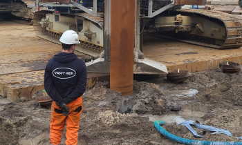 Eerste damwanden en funderingspalen Park Meadows