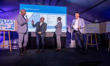 Waelpolder symposium en palen slaan
