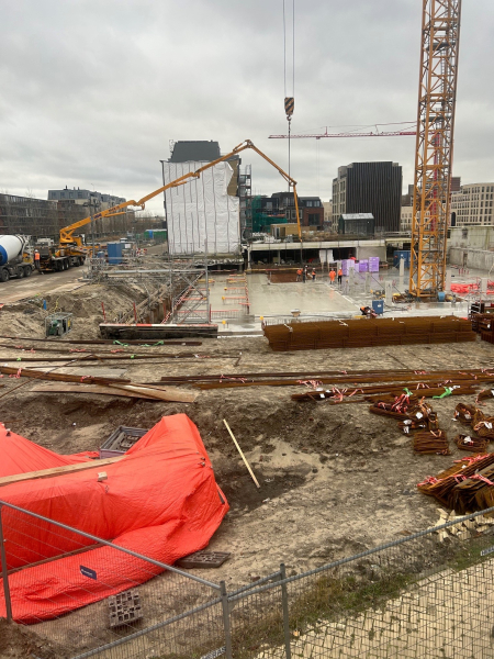 Spoorzone stand februari 2024